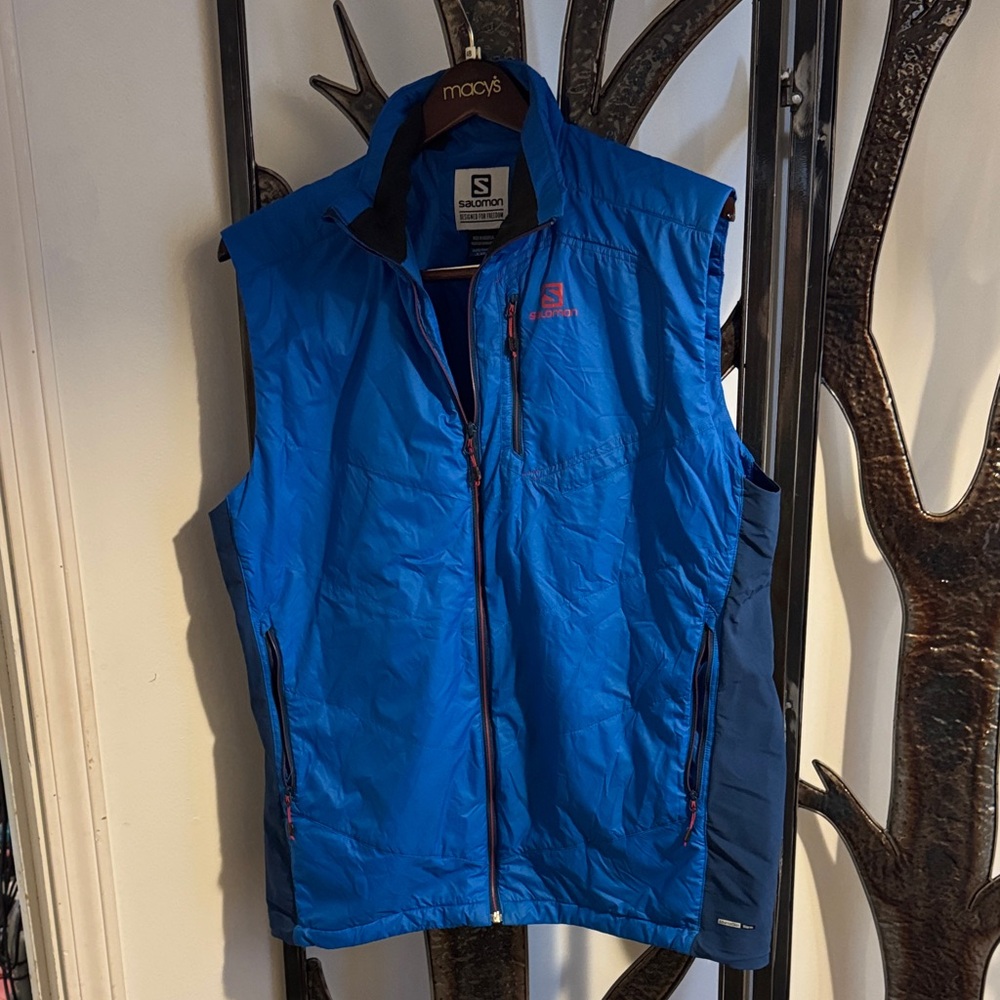 Mens XXL Salomon Drifter hybrid Blue lightweight Vest